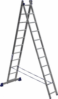 Лестница алюминиевая двухсекционная универсальная Алюмет H2 5.06 м /2 * 11 ст