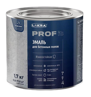 Эмаль для бетонных полов износостойкая быстросохнущая Лакра Prof It 1.7 кг галечный серый