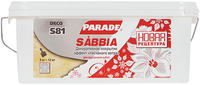 Декоративное покрытие эффект песчаного ветра Parade S81 Sabbia 5 кг белое