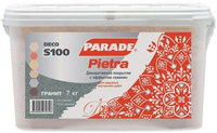 Декоративное покрытие Parade S100 Deco Pietra 7 кг гранит