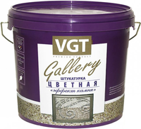 Декоративная штукатурка ВГТ Gallery Цветная Эффект Камня 14 кг оникс №18 0.2 0.5 мм
