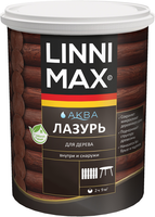 Лессирующий антисептик лазурь для дерева Linnimax Аква 2.5 л рябина
