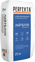 Клей монтажный для газобетонных блоков Perfekta Лайтблок 25 кг серый зимний