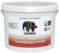 Готовая к применению структурная штукатурка Caparol Capatect AmphiSilan Fassadenputz K20 25 кг белая Weiss