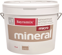 Мраморная штукатурка Bayramix Micro Mineral 15 кг №608