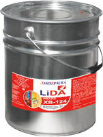 Эмаль Лакокраска Lida ХВ 124 40 кг серая