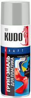 Грунт эмаль для пластика Kudo Kraft Flexible & Durable 520 мл светло серая