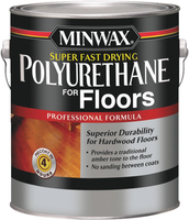 Сверхбыстросохнущий полиуретановый лак для полов Minwax Super Fast Drying Polyurethane for Floors 3.785 л полуматовый
