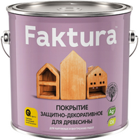 Покрытие защитно декоративное для древесины Faktura 2.5 л золотой дуб