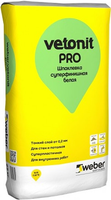 Шпаклевка суперфинишная Вебер Ветонит Pro 25 кг