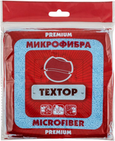 Салфетка из микрофибры Textop 1 салфетка 350*350 мм красный