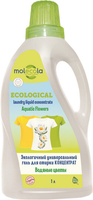 Экологичный универсальный гель для стирки концентрат Molecola Ecological Laundry Liquid Concentrate Aquatic Flowers 1 л