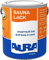 Лак для саун и бань защитный Aura Аура Luxpro Sauna Lack 2.5 л