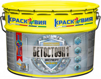 Полиуретановое сверхпрочное покрытие Краско Бетостоун 1 Эксперт Алмаз 10 кг серое