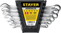 Набор комбинированных гаечных ключей Stayer Professional Hercules 6 14 мм
