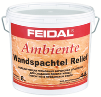 Моделирующая рельефная акриловая шпатлевка Feidal Ambiente Wandspachtel Relief 8 кг