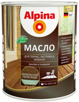 Масло для террас, лестниц и мебели Alpina Linnimax 750 мл бразильский палисандр