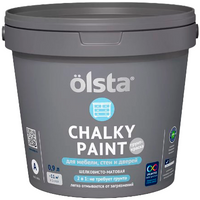 Краска для мебели стен и дверей Olsta Chalky Paint 900 мл бесцветная