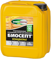 Трудновымываемый биозащитный состав для древесины концентрат Woodmaster Prof Биосепт 5 кг