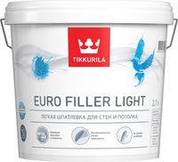 Легкая шпатлевка для стен и потолка Тиккурила Euro Filler Light 2.7 л