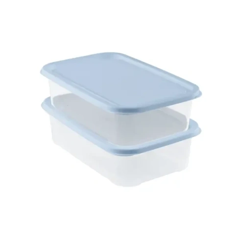 Набор контейнеров для заморозки 0.7 л полипропилен голубой 2 шт. Без бренда Контейнер