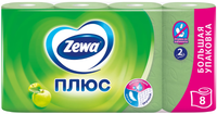 Бумага туалетная Zewa Плюс Яблоко 8 рулонов в упаковке