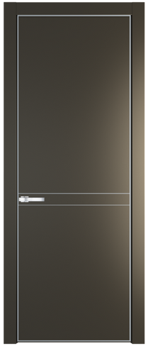 Дверь межкомнатная Profil Doors 11 PE алюминиевый молдинг 3мм
