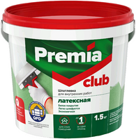 Шпатлевка латексная для внутренних работ Ярославские Краски Premia Club 1.5 кг