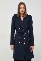 Пальто из смесовой шерсти Morgan, темно-синий