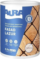 Декоративно защитная лазурь для древесины Aura Аура Fasad Lazur 900 мл махагон