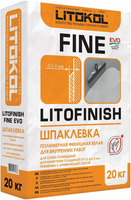 Шпаклевка полимерная финишная белая Литокол Litofinish Fine Evo 20 кг