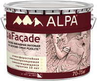 Краска фасадная матовая на основе смол Pliolite Alpa Facade 8.16 л бесцветная
