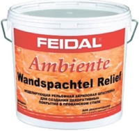 Моделирующая рельефная акриловая шпатлевка Feidal Ambiente Wandspachtel Relief 16 кг