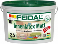 Акриловая краска Feidal Innenlatex Matt 2.5 л белая база 1