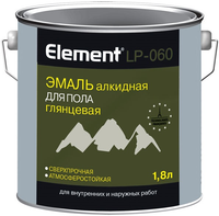 Эмаль алкидная для пола глянцевая сверхпрочная износостойкая Alpa Element LP 060 1.8 л золотисто коричневая