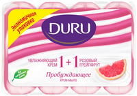 Мыло туалетное пробуждающее Duru 1+1 Увлажняющий Крем и Розовый Грейпфрут 1 блок