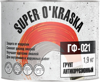 Грунт антикоррозионный Super Okraska ГФ 021 1.9 кг красно коричневый