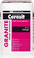 Наполнитель для изготовления тонкослойных покрытий Ceresit Visage Granite 13 кг Africa Red