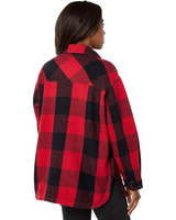 Куртка Lucky Brand Oversized Shirt Jacket, цвет Red Multi