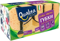 Губки для посуды набор Qualita Extra Strong 5 губок