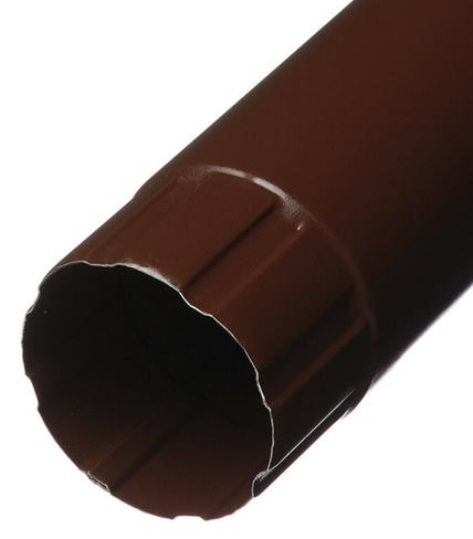 Труба водосточная круглая, поливинилхлоридная, Размер: 100 мм, L= 1 м, Цвет: графит