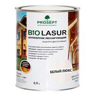 Антисептик лессирующий Prosept Bio Lasur, белый люкс, 0.9 л, готовый состав