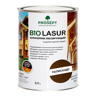 Антисептик лессирующий Prosept Bio Lasur, палисандр, 0.9 л, готовый состав