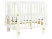Кроватка для новорожденных Момми Лав Молочный, массив бука