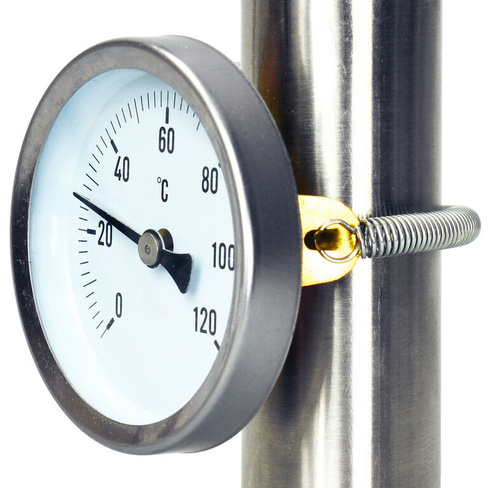 Термометр биметаллический, из нержавеющей стали, Маркир.: Dwyer BTB3255D, D= 63.5 мм