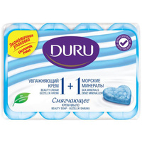 Крем-мыло Duru 1+1 Увлажняющий крем & Морские минералы 80 г (4 штуки в упаковке)
