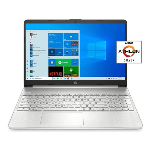 Ноутбук HP 15-ef1001wm 15.6" FullHD 4ГБ/128ГБ Athlon 3050U, серебряный, английская клавиатура