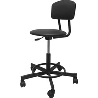 Стул лабораторный Easy Chair 231 PPU с опорой для ног черный (искусственная кожа, металл)