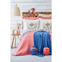 Комплект постельного белья Karaca Home Semavi Бордово-красный двойной зимний комплект из 8 предметов Rnf
