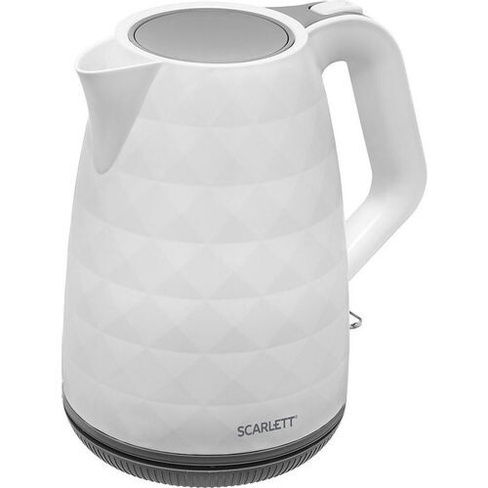 Чайник электрический Scarlett SC-EK18P49, 2200Вт, белый и серый